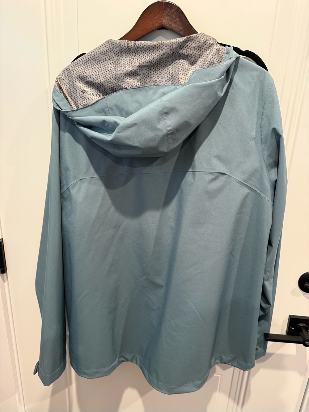 NWOT Columbia OmniTech men’s light green hooded rain jacket. XL - Picture 6 of 14